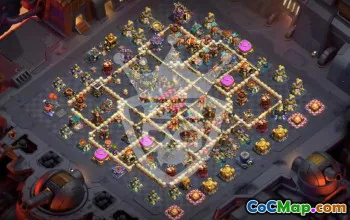 town hall 17, trophy/war base layout #46653