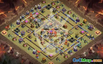 town hall 17, trophy/war base layout #46658