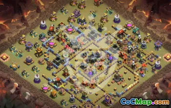 town hall 17, trophy/war base layout #46664