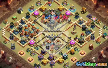 Top Town Hall 17 Base Layouts with Copy Link #46674