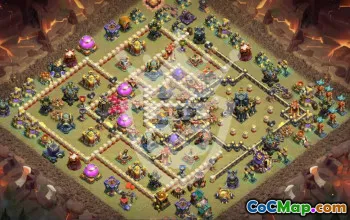 Top Clash of Clans TH17 Base Layouts with Copy Link #46685