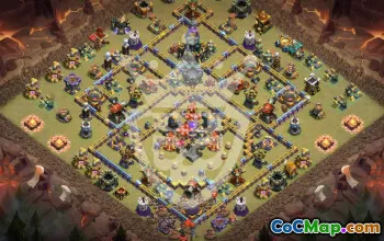 Best Town Hall 17 Base Layouts & Map #46693