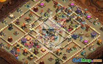 Top Coop Base Layout for Town Hall 17 #46700