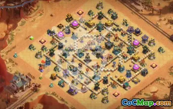 town hall 17, trophy/war base layout #46713