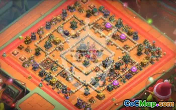 town hall 17, trophy/war base layout #46721