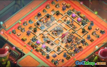 town hall 17, trophy/war base layout #46727