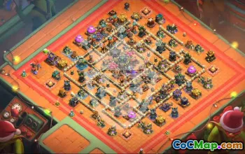 town hall 17, trophy/war base layout #46729