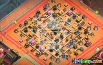 town hall 17, trophy/war base layout #46730