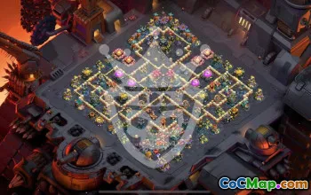 town hall 17, trophy/war base layout #46746