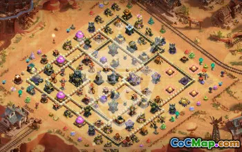 town hall 17, trophy/war base layout #46762