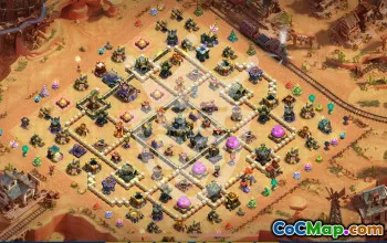 town hall 17, trophy/war base layout #46765