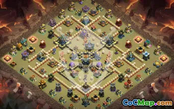 town hall 17, trophy/war base layout #46783