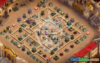 town hall 17, trophy/war base layout #46819