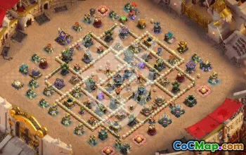 town hall 17, trophy/war base layout #46820