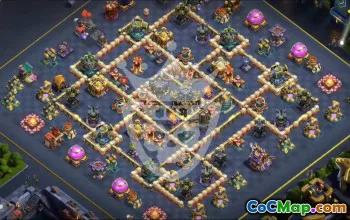 town hall 17, trophy/war base layout #46825