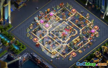 town hall 17, trophy/war base layout #46832