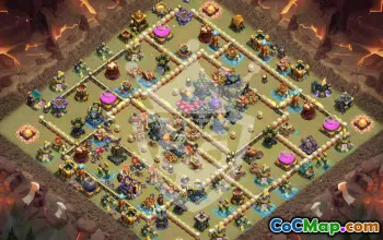 town hall 17, trophy/war base layout #46918