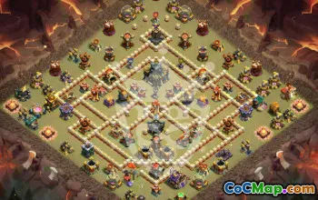 Top Copy Base Layout for Clash of Clans Town Hall 17 #46930