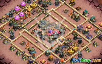 town hall 17, trophy/war base layout #46941