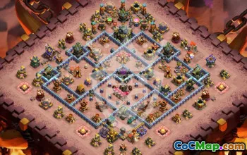 Top Copy Base Layouts for TH17 Clash of Clans #46954