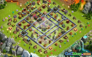 town hall 17, trophy/war base layout #46956