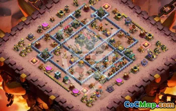 Copy TH17 Base Layout with Link for Clash of Clans #46957
