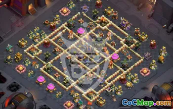 town hall 17, trophy/war base layout #46965