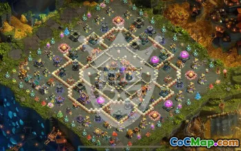 town hall 17, trophy/war base layout #46984
