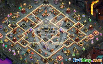 town hall 17, trophy/war base layout #46995