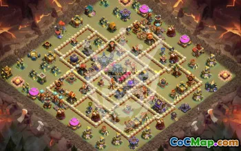 Copy Town Hall 17 Base Layouts & Maps #47019