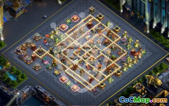 town hall 17, trophy/war base layout #47047