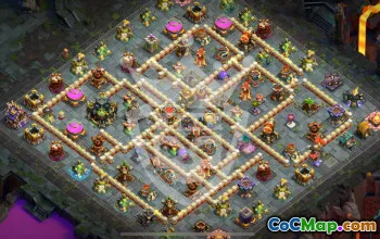 town hall 17, trophy/war base layout #47050