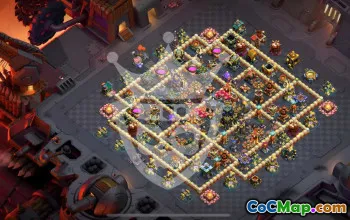town hall 17, trophy/war base layout #47060