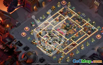town hall 17, trophy/war base layout #47061