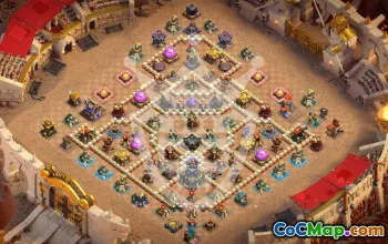 Copy Tower Hall 17 Base Layouts for Clash of Clans #47065