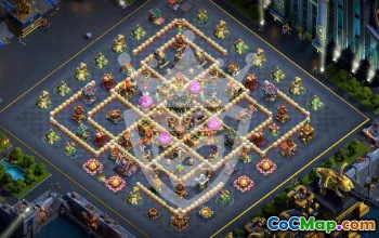 town hall 17, trophy/war base layout #47067