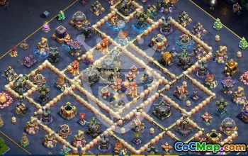 town hall 17, trophy/war base layout #47088