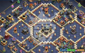town hall 17, trophy/war base layout #47091