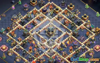 Best Copy Base Layout for TH17 Clash of Clans #47092