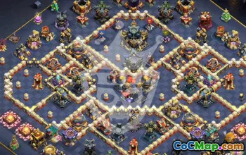 town hall 17, trophy/war base layout #47093