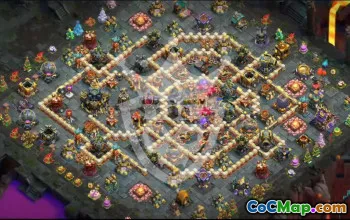 town hall 17, trophy/war base layout #47102