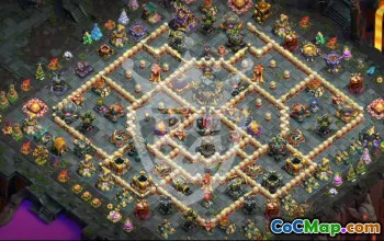 town hall 17, trophy/war base layout #47103