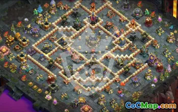 town hall 17, trophy/war base layout #47105
