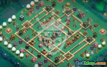 town hall 17, trophy/war base layout #47123