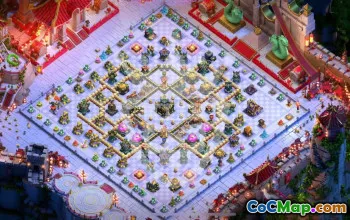 town hall 17, trophy/war base layout #47144