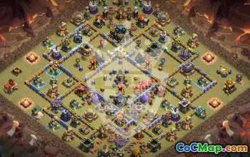 town hall 17, trophy/war base layout #47165