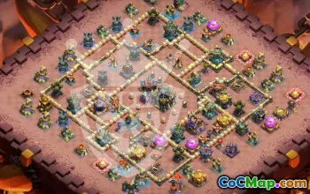 town hall 17, trophy/war base layout #47179