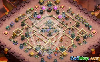 town hall 17, trophy/war base layout #47186