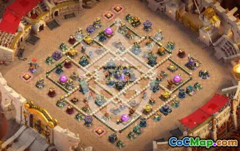town hall 17, trophy/war base layout #47193