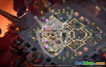 Top Copy Base Layout for CLASH of CLANS T17 #47211